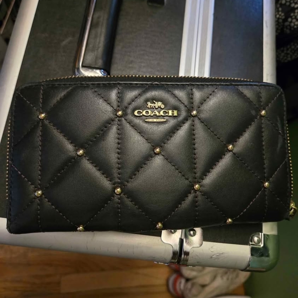 Coach Black Quilted Women's Wallet